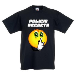 Policia Secreta - Camisetas para niños Divertidas