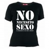 Camiseta No necesito Sexo, el Gobierno ya me jode bastante, Camisetas con Mensajes