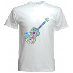 Camiseta Guitarra Hippie