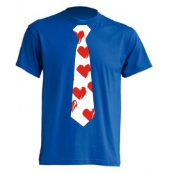 Camisetas con corbata de corazones