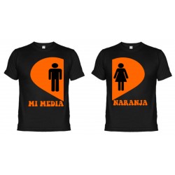 Camisetas Dupla Mi Media Naranja (+ Taza Personalizada de regalo)