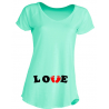 Camisetas Embarazadas - Love con Huellas