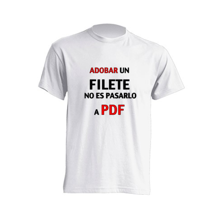Camiseta Adobar un Filete no es pasarlo a PDF